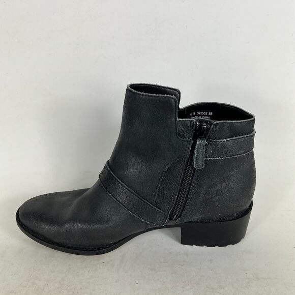 Cole Haan Rooney Short Boots Women's 8 Black Leather Comfort Buckle Strap D42552 - Picture 6 of 10